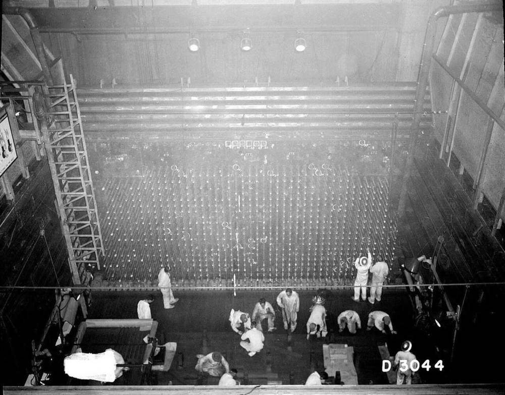 Front face of the B Reactor
