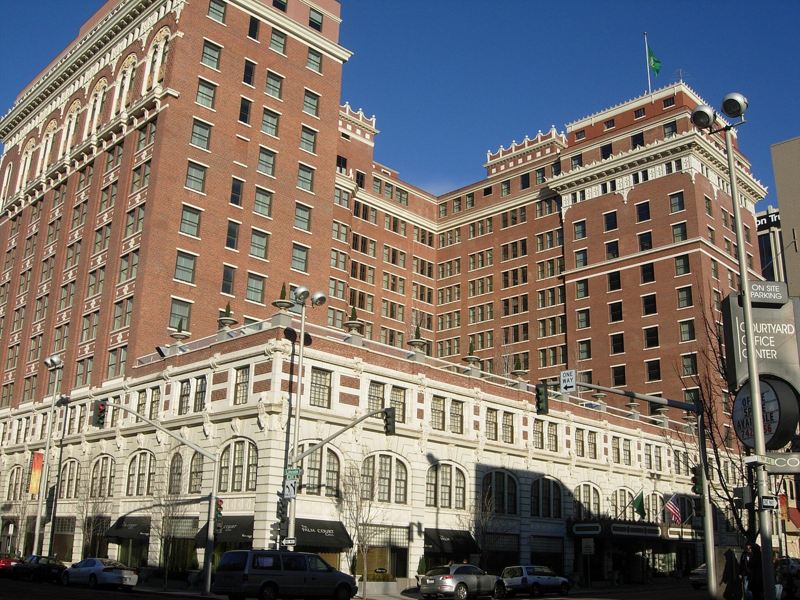 Exterior of the Davenport Hotel in Spokane